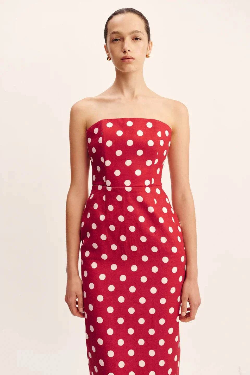 Posse Romeo Strapless Dress Polka Dot