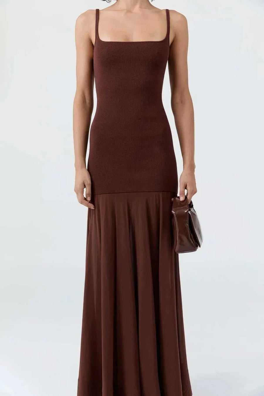 St Agni Petit Soft Satchel Patent Liqueur