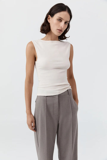 St Agni Organic Cotton Ballerina Top Shell Pink