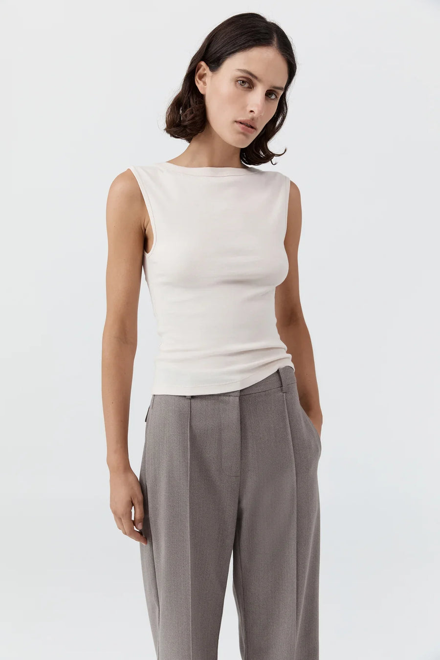 St Agni Organic Cotton Ballerina Top Shell Pink