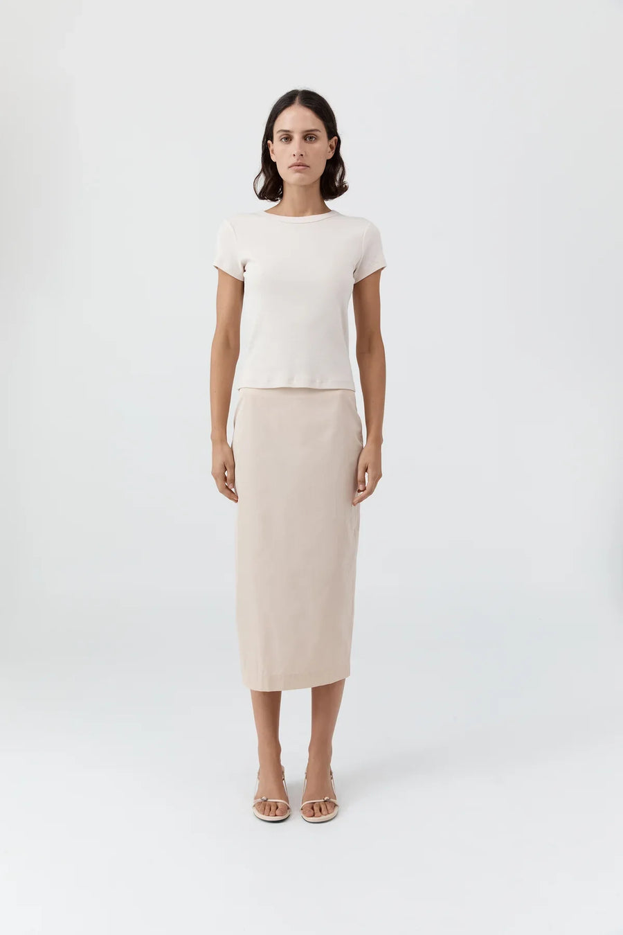 St Agni Organic Cotton Baby Tee Shell Pink