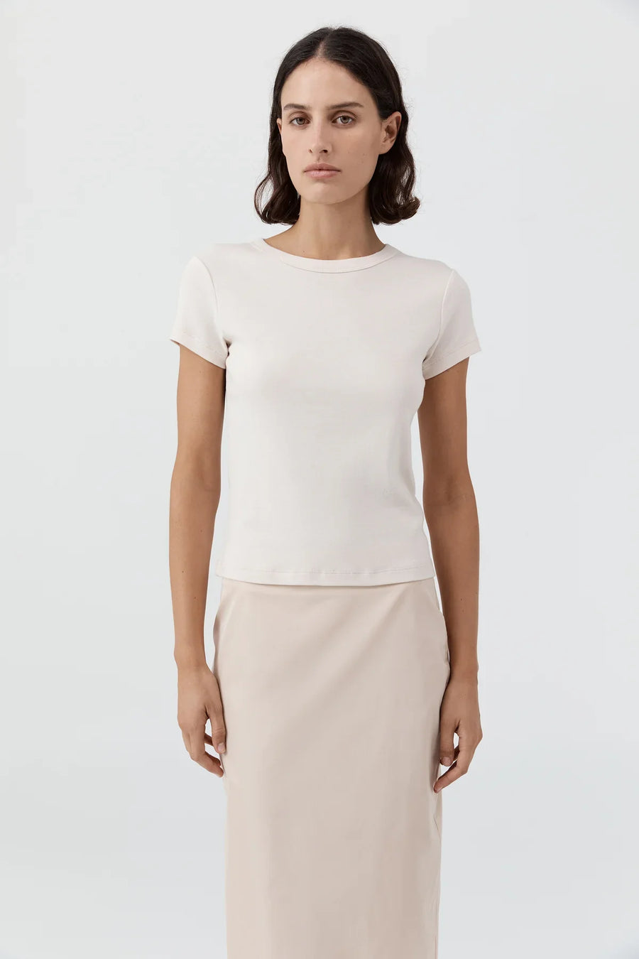 St Agni Organic Cotton Baby Tee Shell Pink