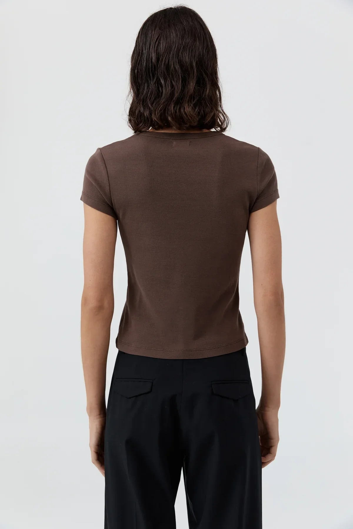 St Agni Organic Cotton Baby Tee Fudge
