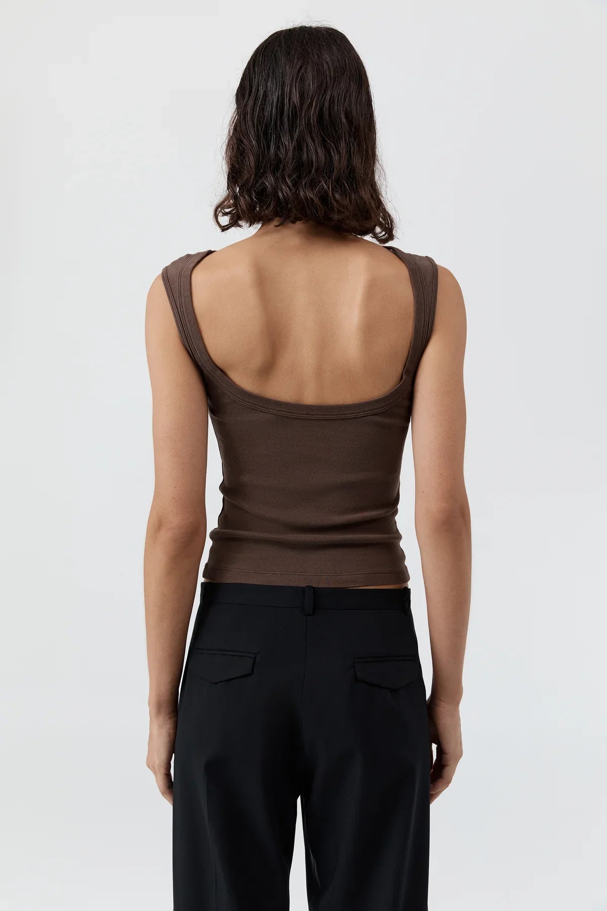 St Agni Organic Cotton Ballerina Top Fudge