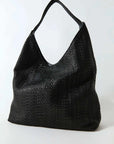 St Agni Lattice Weave Large Tote Black
