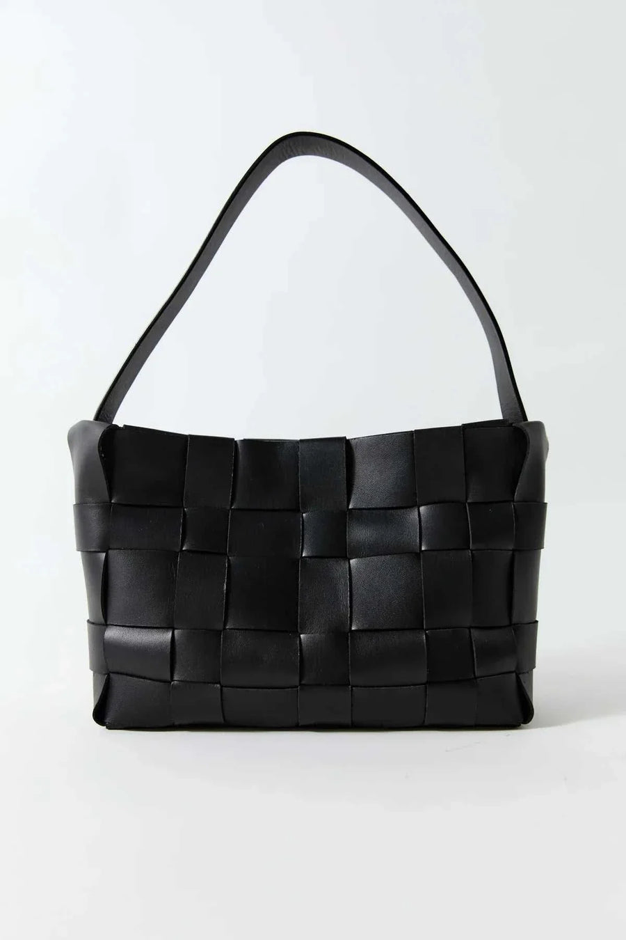 St Agni Woven Mini Tote Black