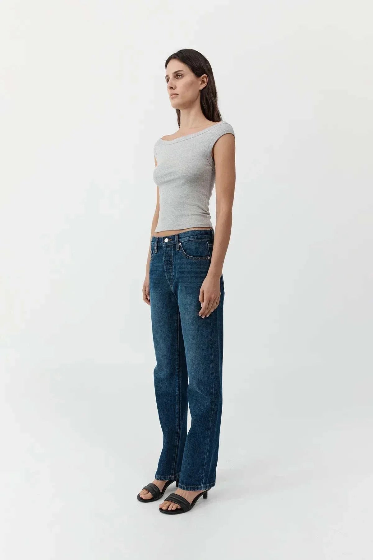 St Agni 90s Straight Leg Jeans Dark Indigo
