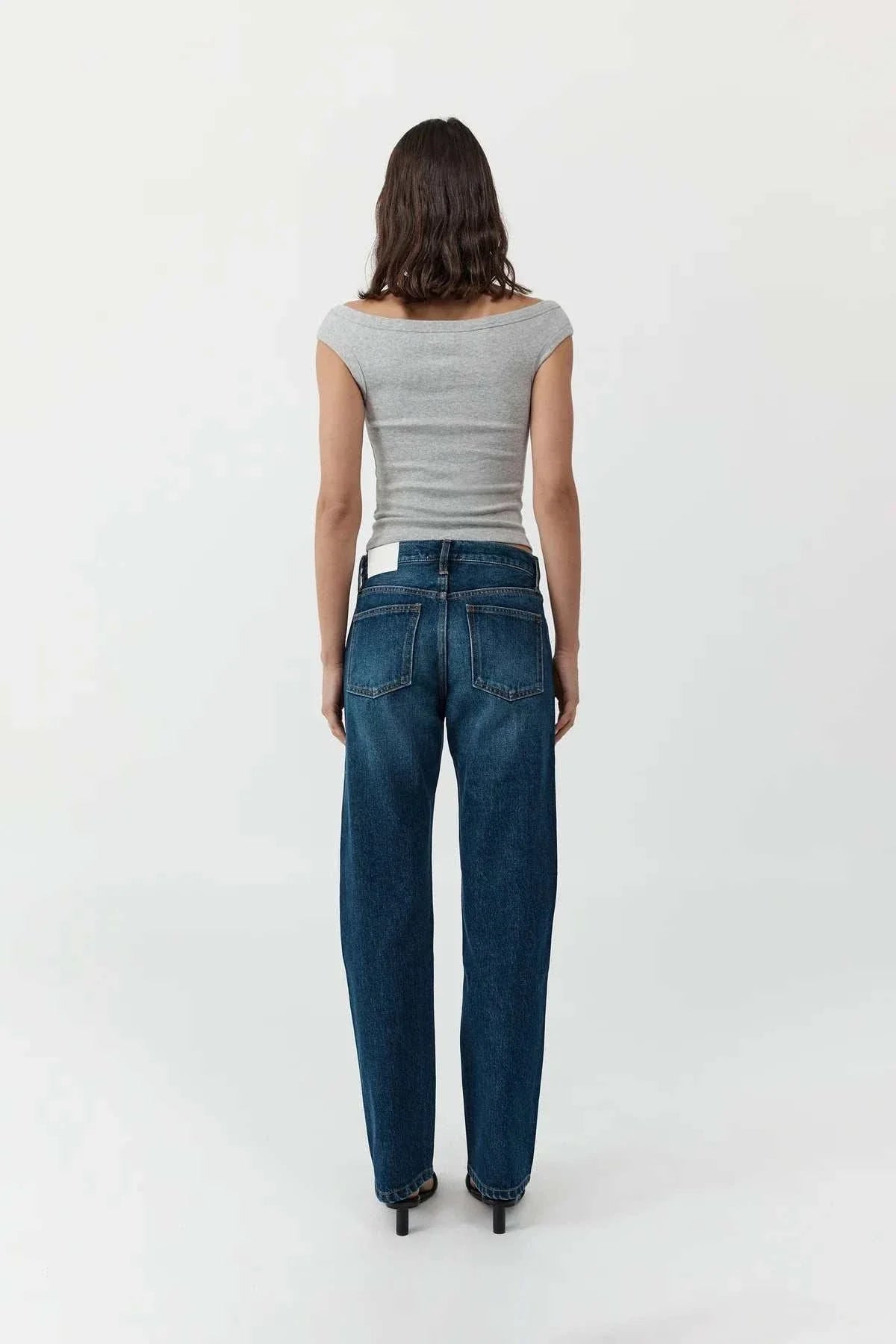 St Agni 90s Straight Leg Jeans Dark Indigo
