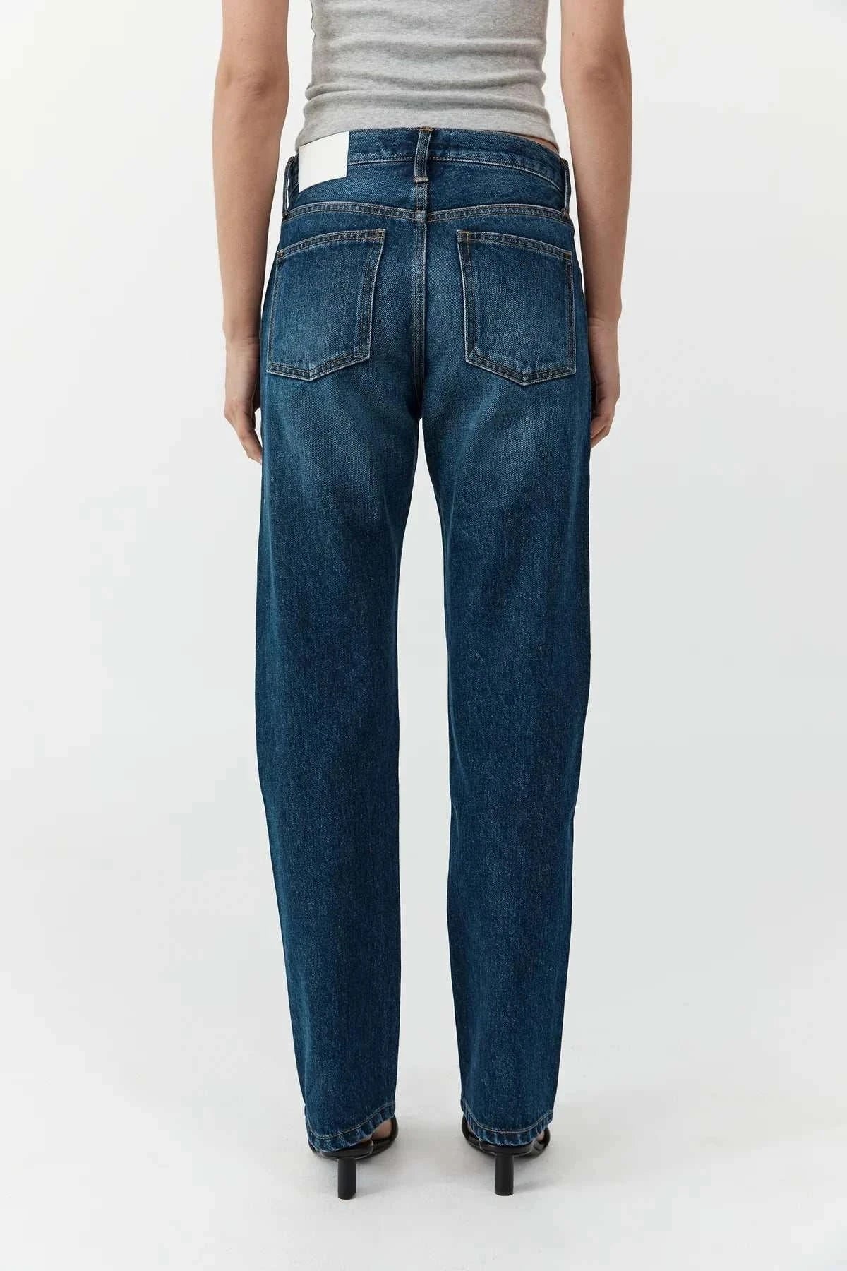 St Agni 90s Straight Leg Jeans Dark Indigo