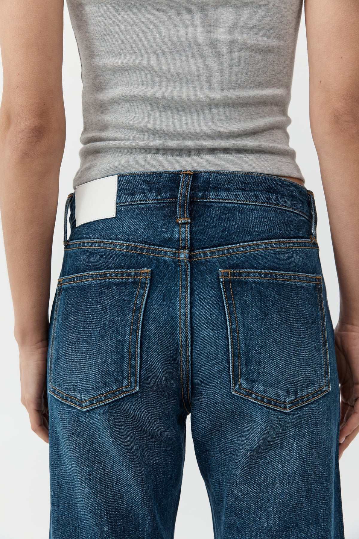 St Agni 90s Straight Leg Jeans Dark Indigo