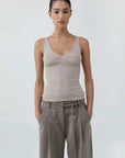 St Agni Baby Wool Scoop Cami Soft Ash