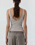 St Agni Baby Wool Scoop Cami Soft Ash