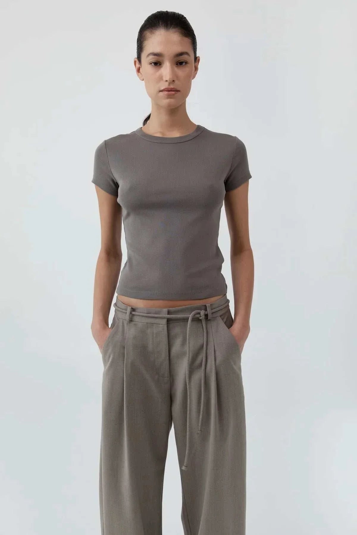 St Agni Organic Cotton Baby Tee Clay