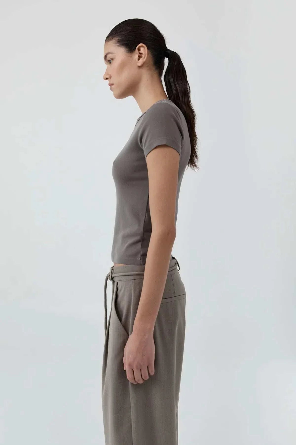 St Agni Organic Cotton Baby Tee Clay
