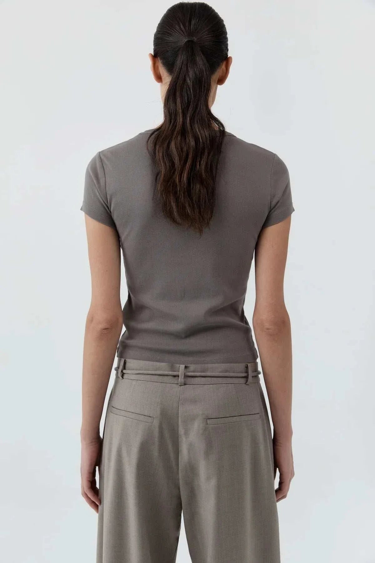 St Agni Organic Cotton Baby Tee Clay