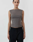 St Agni Organic Cotton Ballerina Top Clay