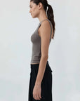 St Agni Organic Cotton Ballerina Top Clay