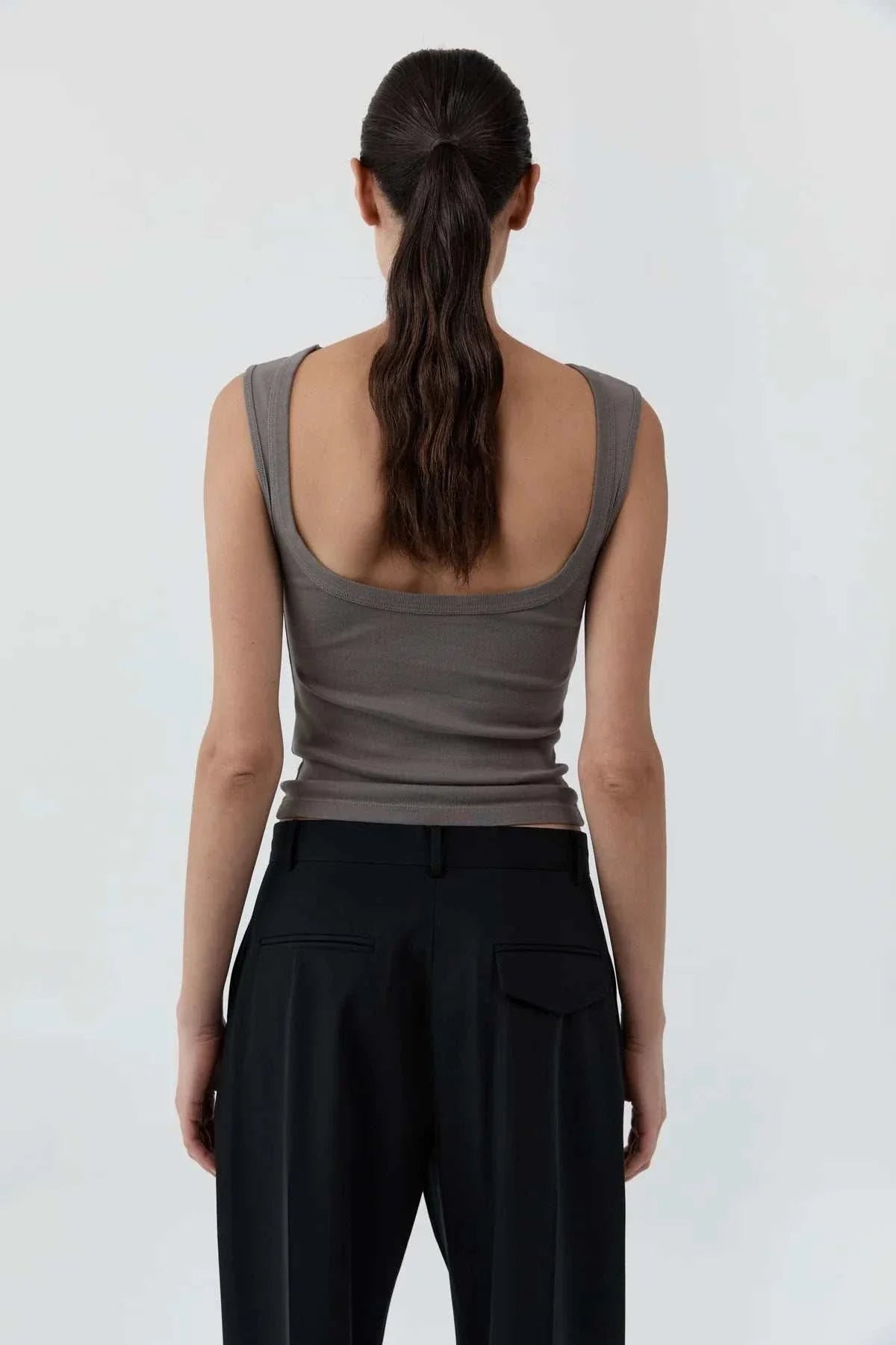 St Agni Organic Cotton Ballerina Top Clay