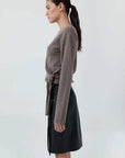 St Agni Cashmere Wrap Cardigan Vapor