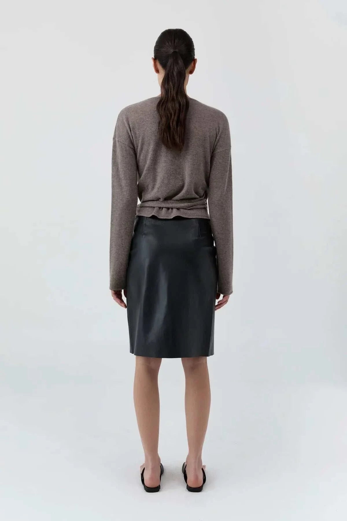 St Agni Cashmere Wrap Cardigan Vapor