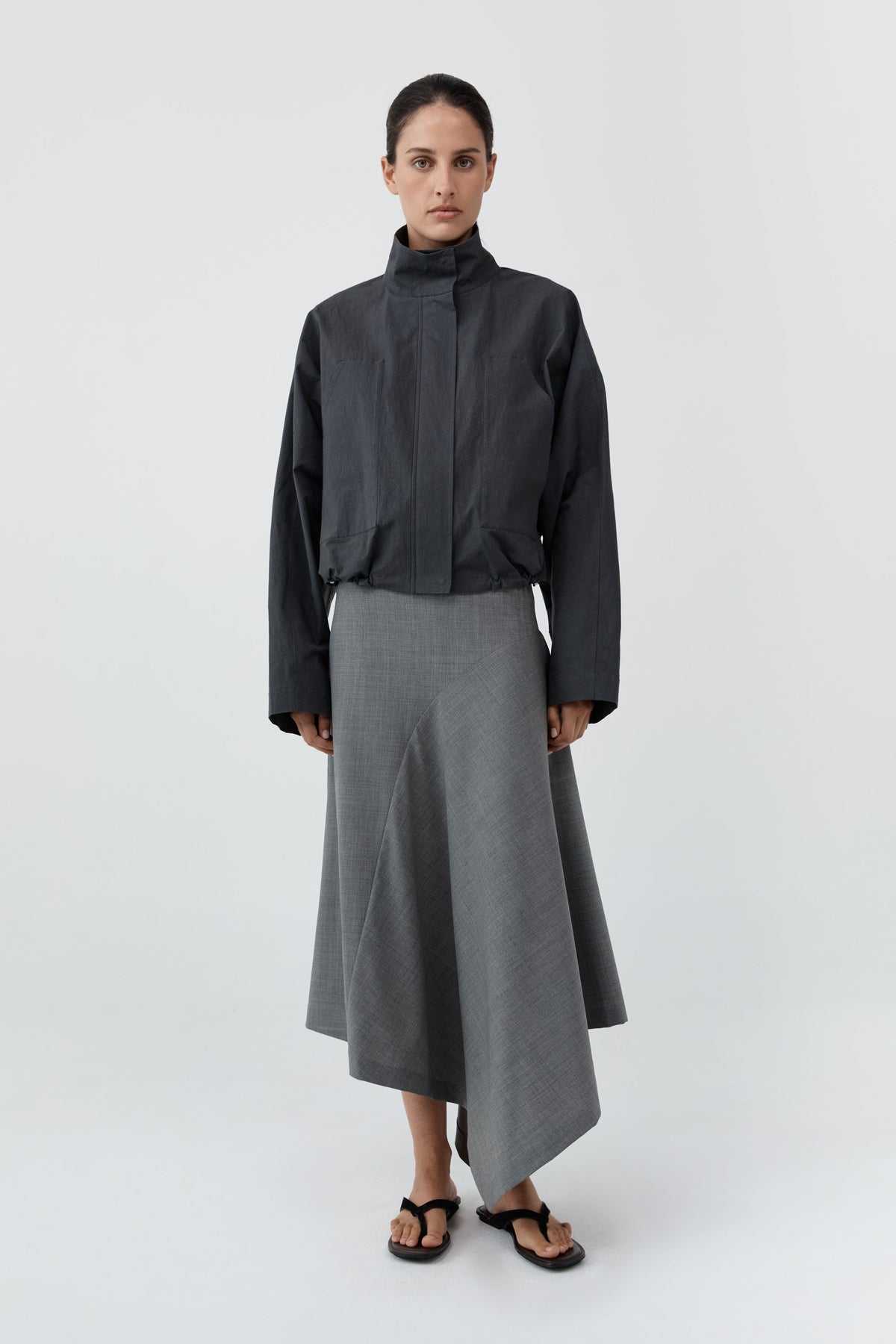 St Agni Technical Cotton Carpenter Jacket Iron Glaze