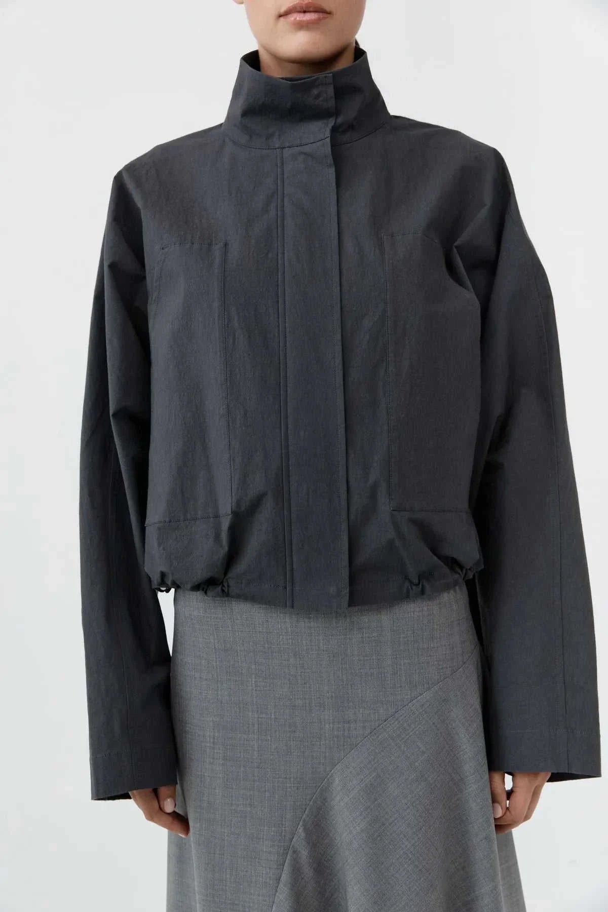 St Agni Technical Cotton Carpenter Jacket Iron Glaze