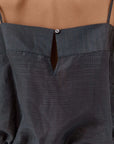 St Agni Woven Check Drawstring Cami