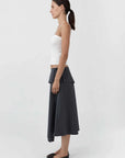 St Agni Organic Cotton Square Neck Cami White