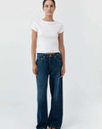 St Agni Classic Mid Rise Jeans Dark Indigo
