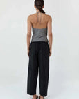 St Agni Fine Rouleau Crop Pants Black