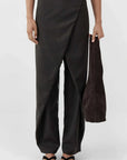 St Agni Suede Soft Bag Coffee