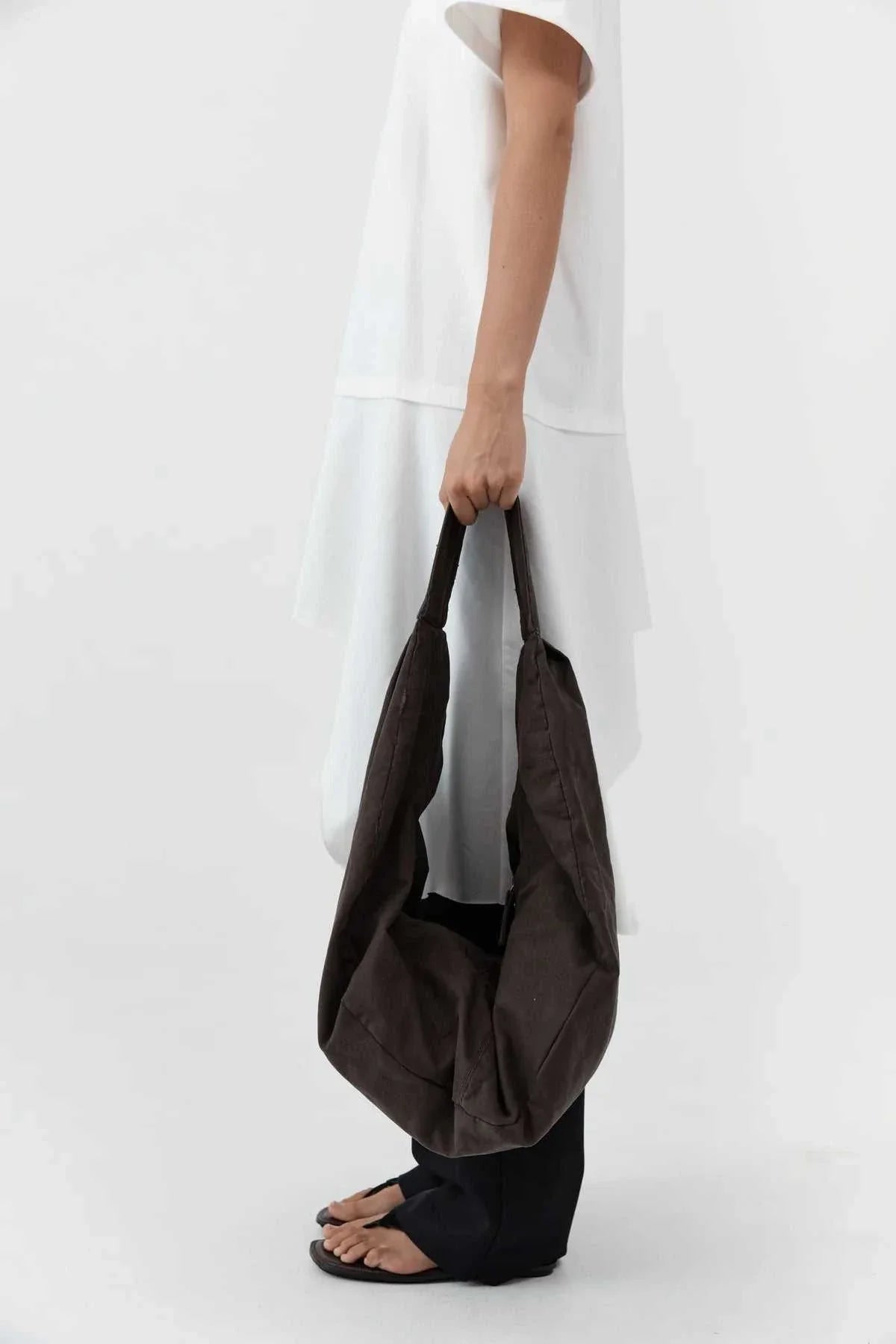 St Agni Canvas Large Crossbody Bag Ash