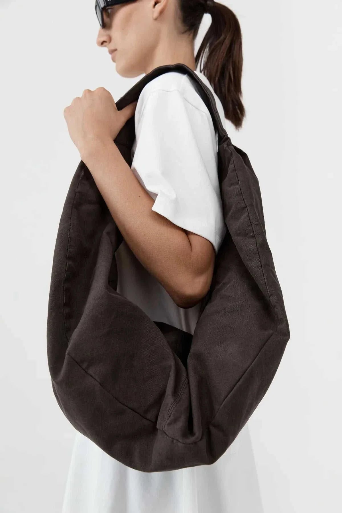St Agni Canvas Large Crossbody Bag Ash