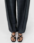 St Agni Soft Strap Slide Black
