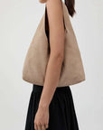 St Agni Suede Soft Bag Papyrus