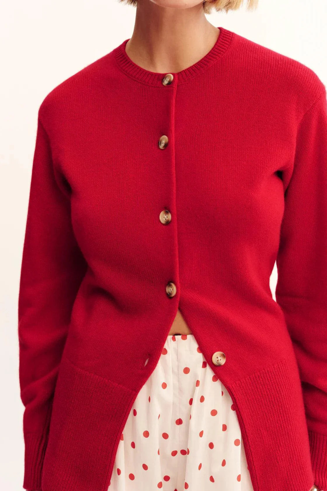 Posse Teresa Cardigan Strawberry