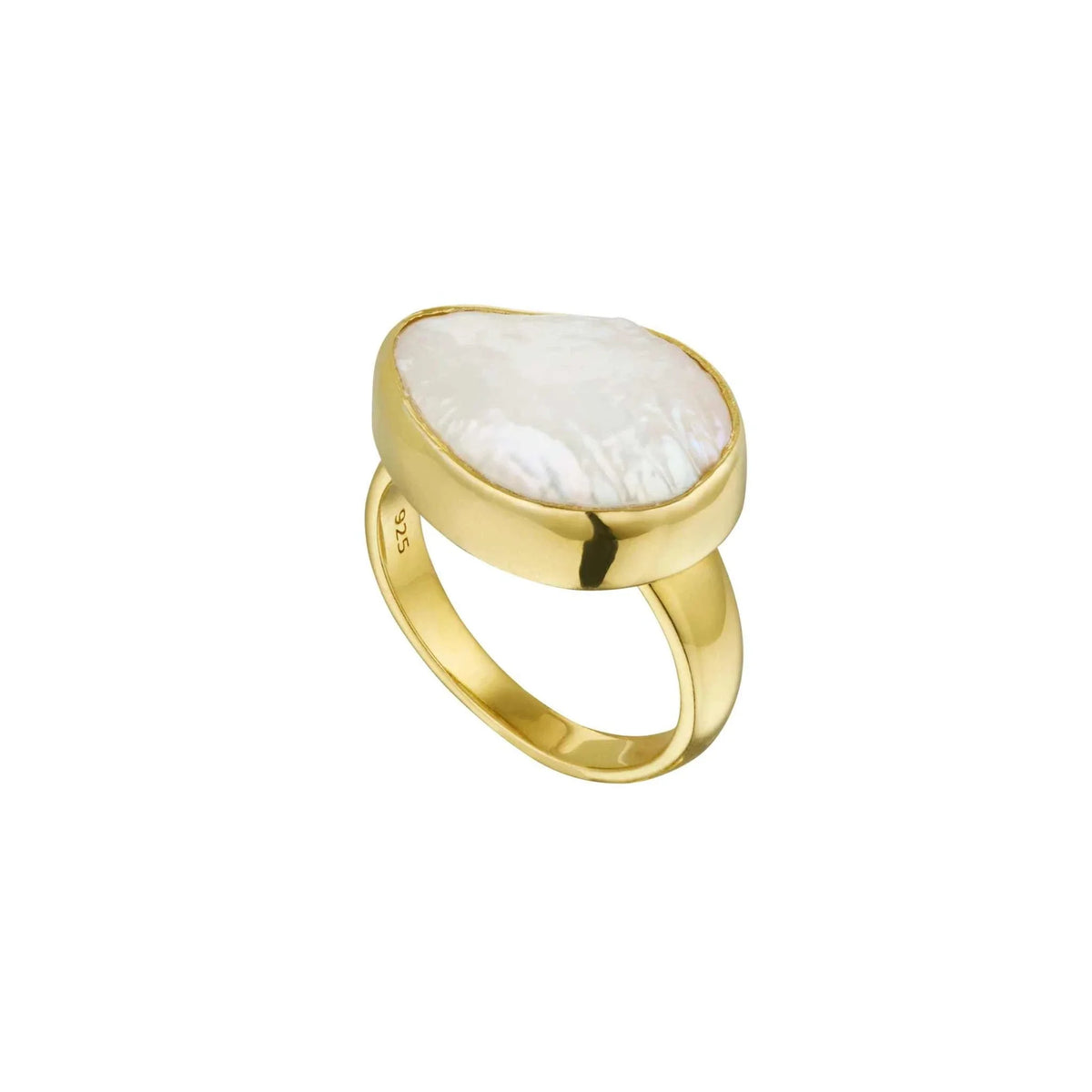 Murkani Of the Sea Baroque Pearl Ring Gold