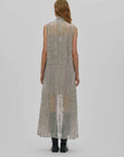 Rabens Saloner Allison Splash Netting Dress Silver