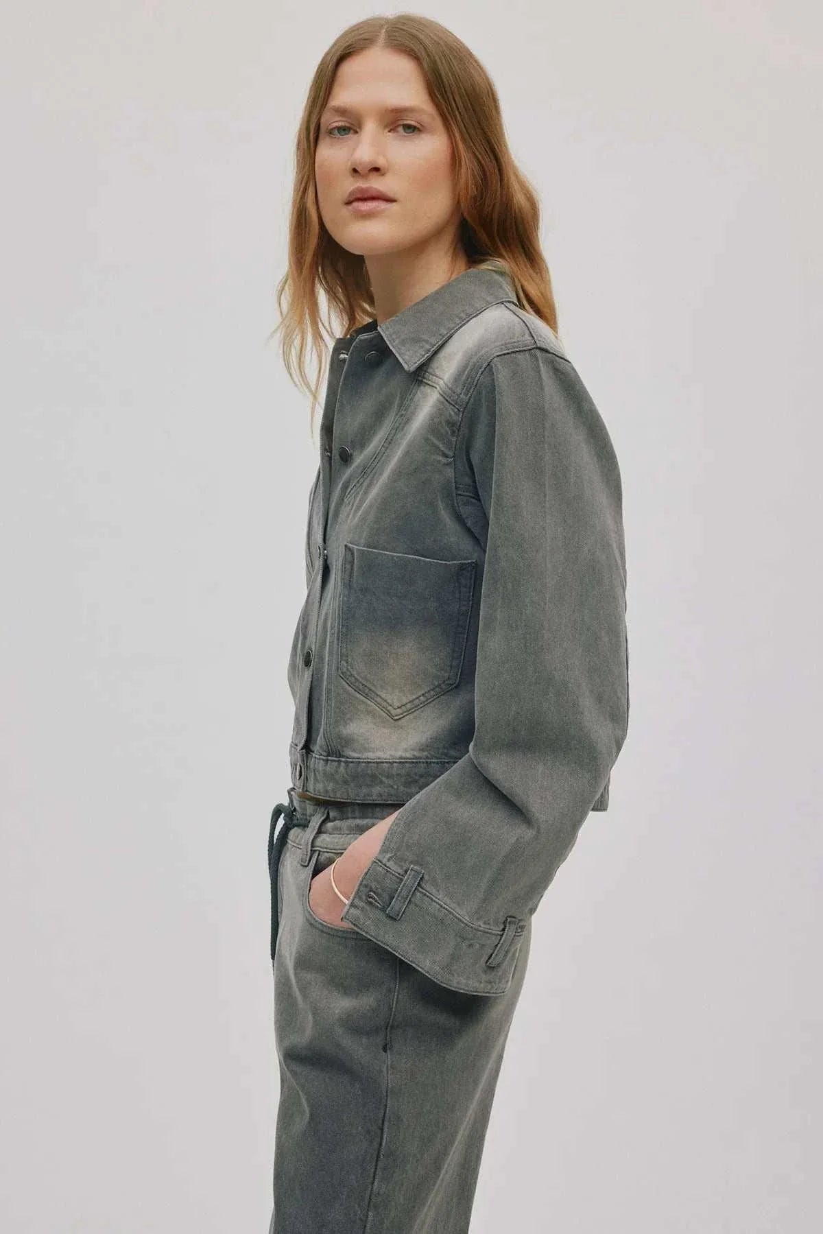 Rabens Saloner Janny Jacket Washed Grey