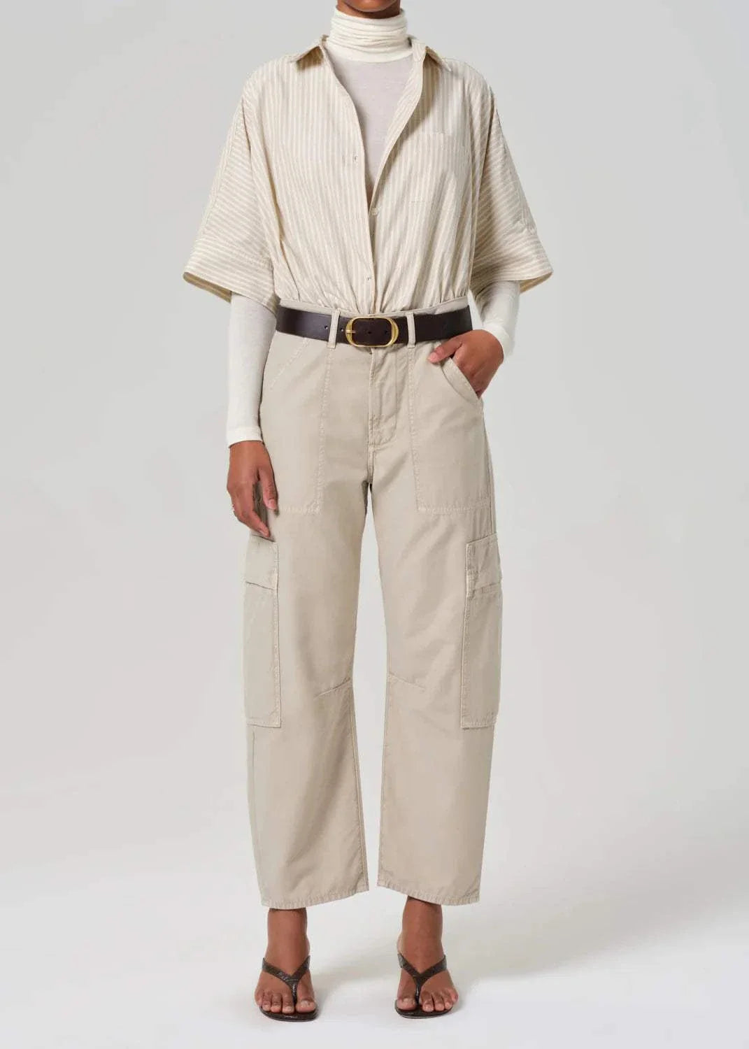 Citizens Of Humanity Marcelle Low Slung Cargo Burnished Quartz