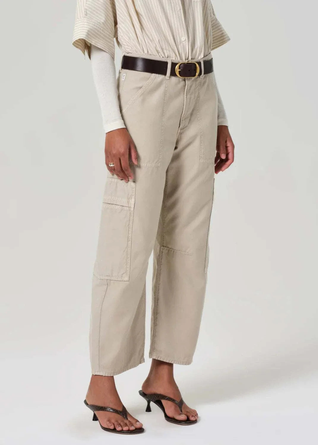 Citizens Of Humanity Marcelle Low Slung Cargo Burnished Quartz