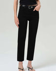 Citizens of Humanity Caia High Rise Straight Plush Black