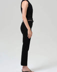 Citizens of Humanity Caia High Rise Straight Plush Black