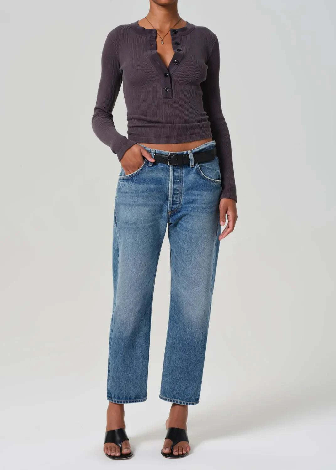Citizens of Humanity Winslow Cropped Boyfriend Pacifica