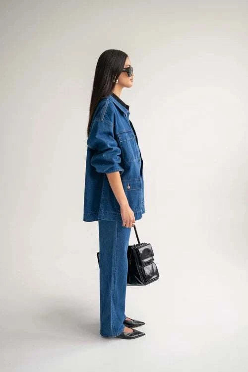 Wnsdy The Brooklyn Jacket Mid Blue