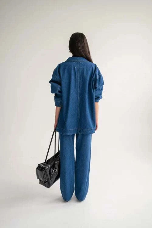 Wnsdy The Brooklyn Jacket Mid Blue