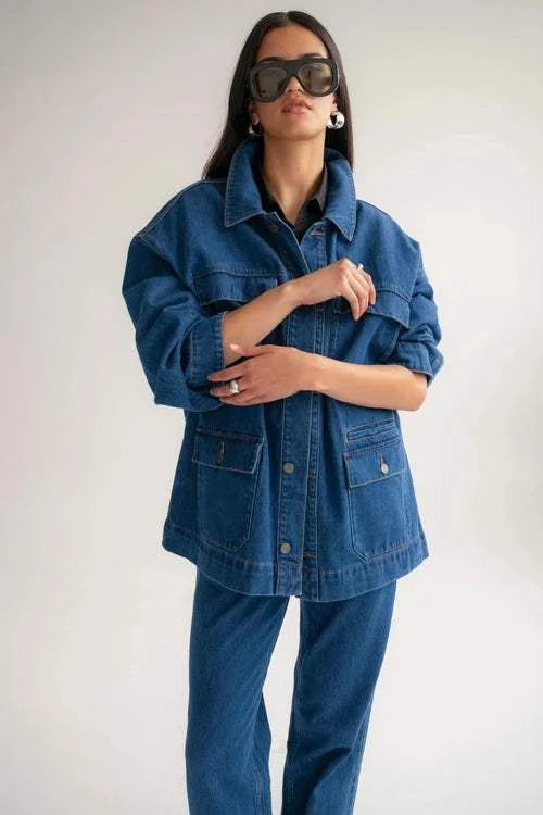 Wnsdy The Brooklyn Jacket Mid Blue