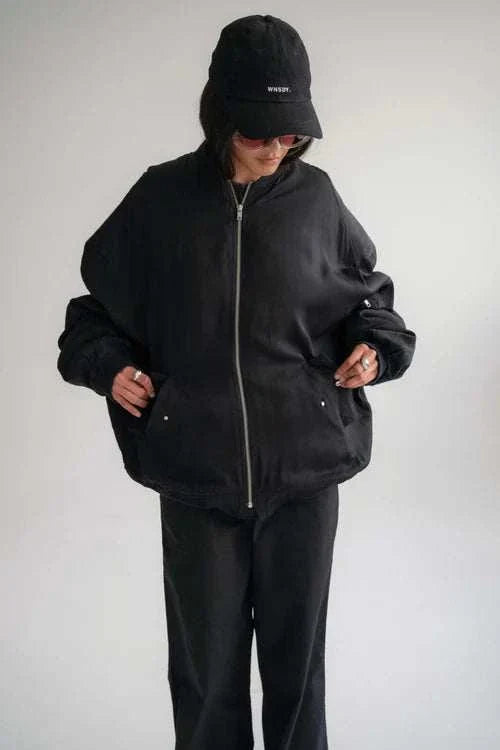 Wnsdy The Jo Bomber Black One Size
