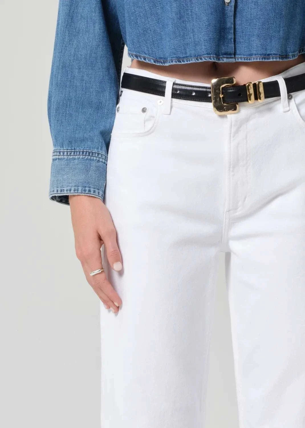 Citizens of Humanity Miro Long Relaxed Jean Soft White