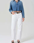 Citizens of Humanity Miro Long Relaxed Jean Soft White